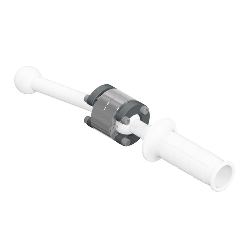 Klemmstück Handgriff 2x Kugel d35