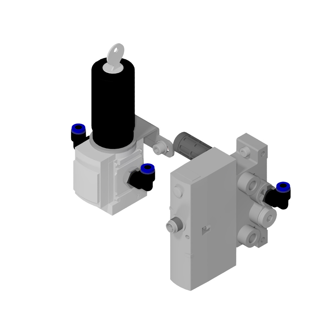 Pneumatikausrüstung RRA Andrücken Reibrad