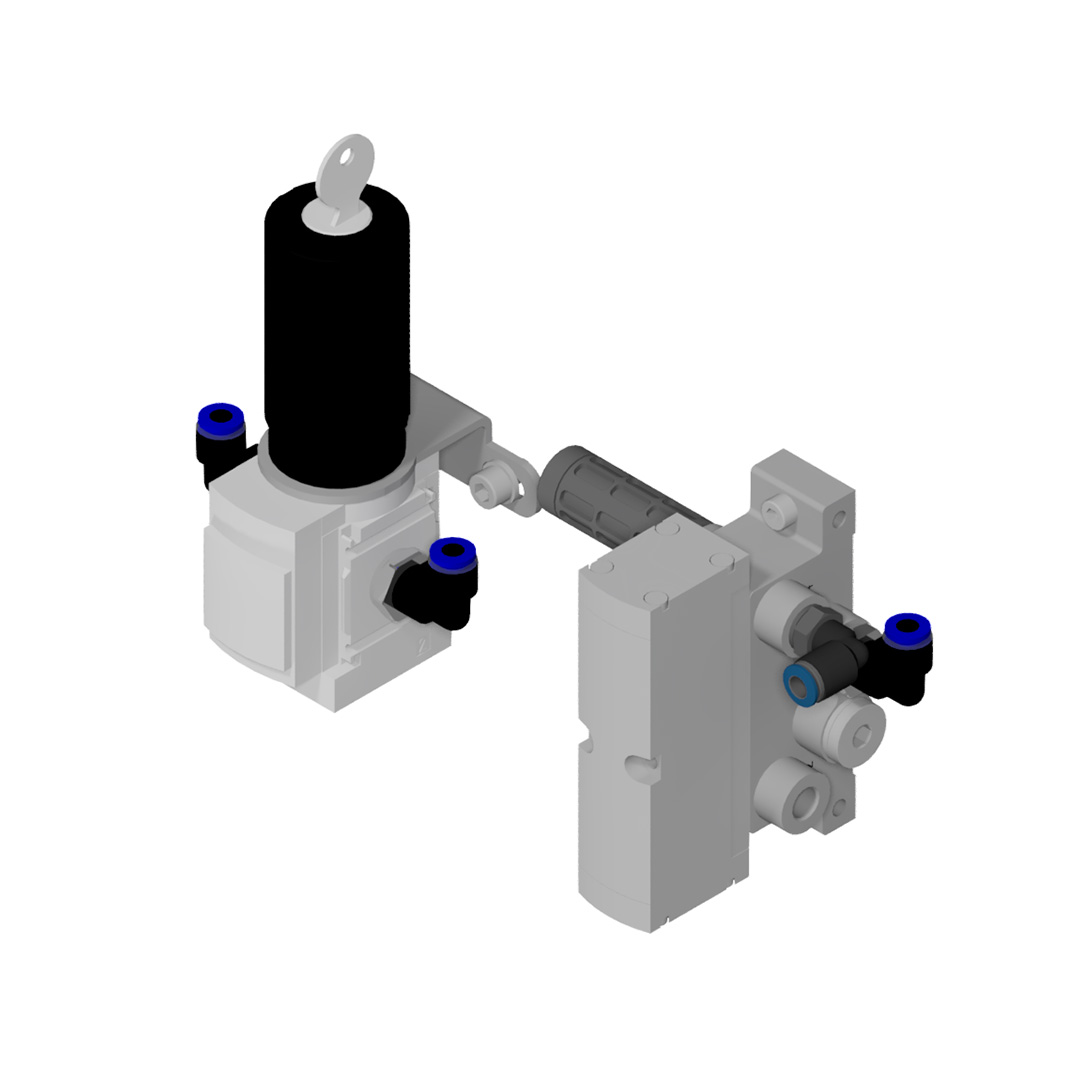 Pneumatikausrüstung RRA Andrücken Reibrad