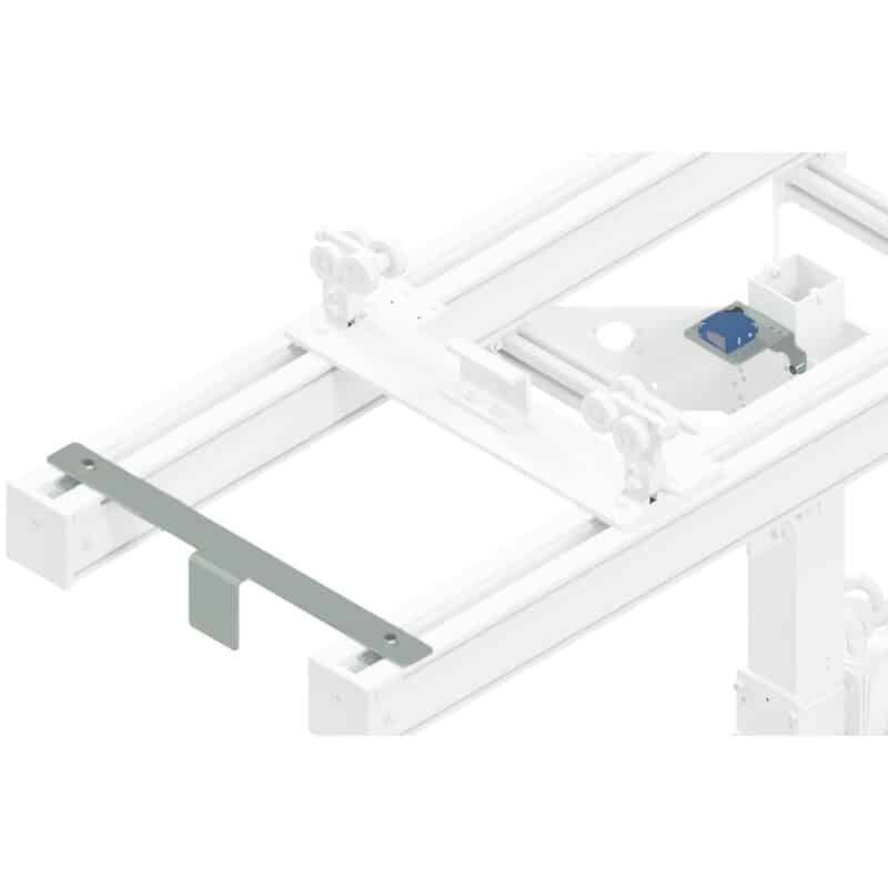 Position measuring system horizontal axis on crane bridge