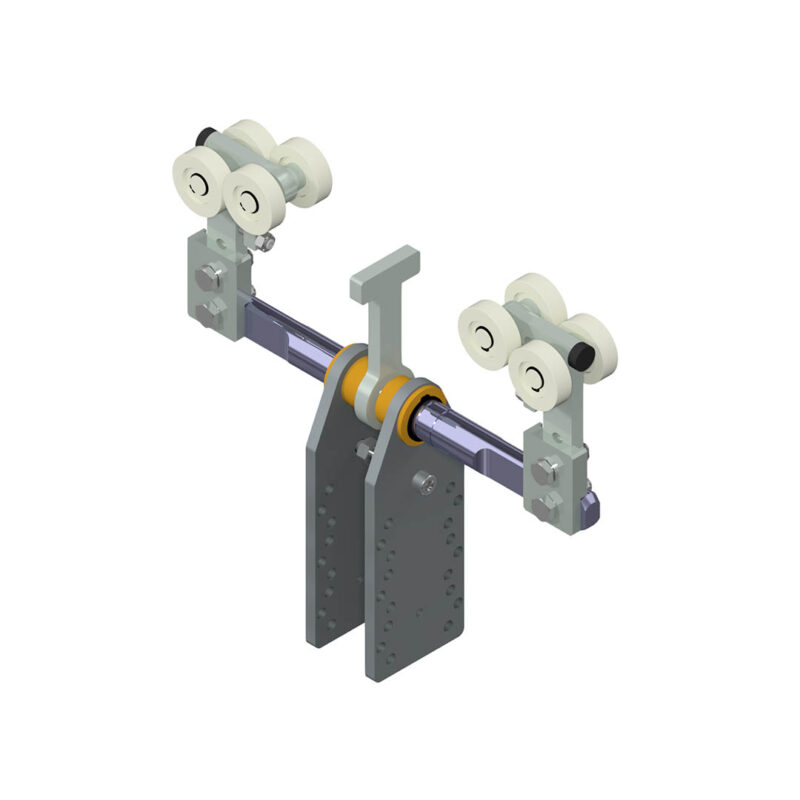 Single track trolley with transfer plate for handy-lift 100–500 - JÄGER Handling