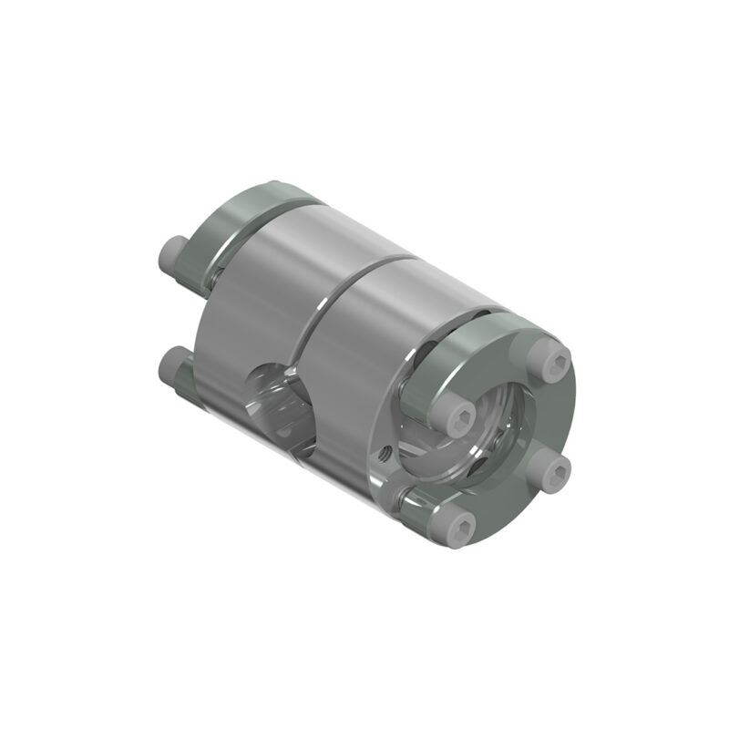 Klemmstück, Handgriff 2x Kugel d35, 1x Rohr D25