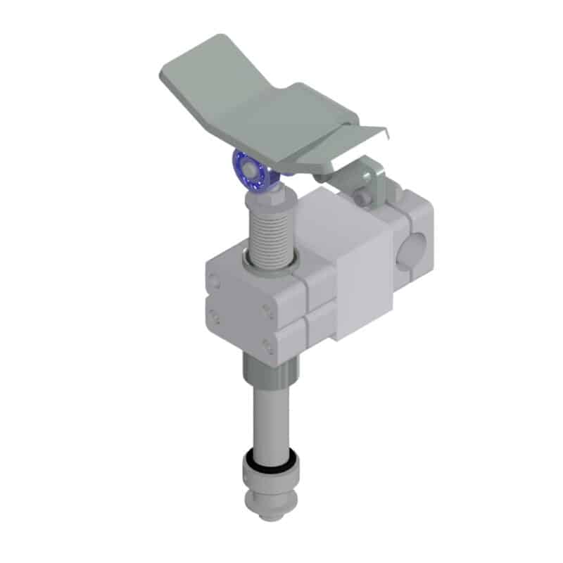 Rastrolle mit Auffahrrampe Fahrwerk Einspur handy-lift 100 - 500 - JÄGER Handling