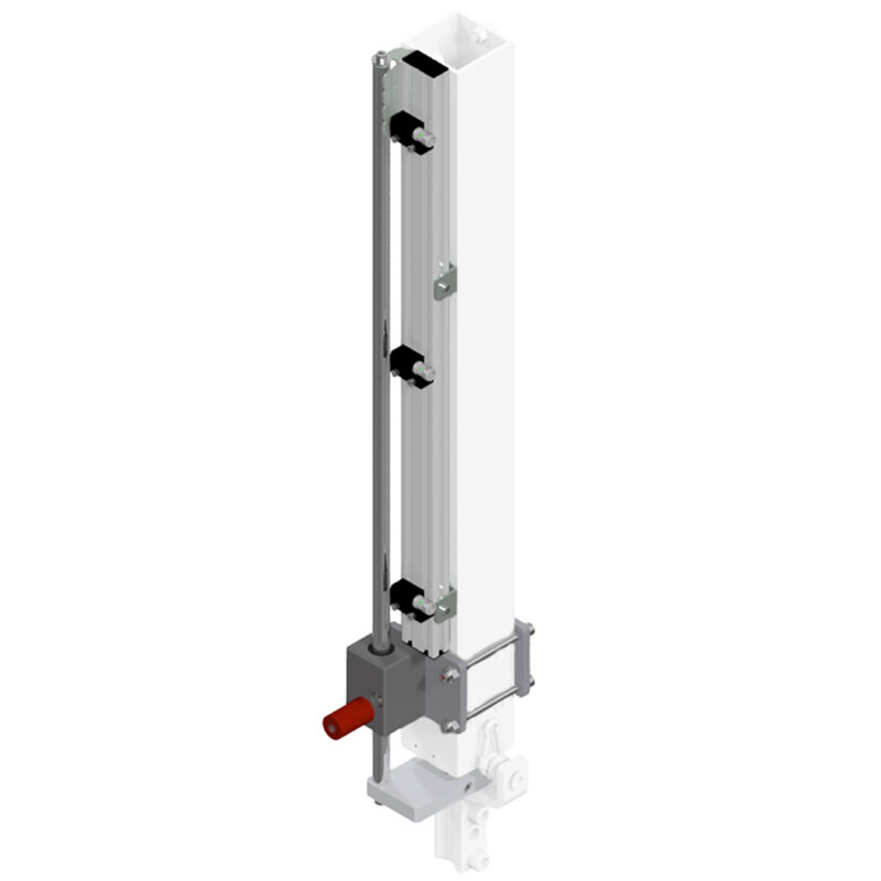 Inductive multi-position queries with pneumatic clamping unit, vertical axis handy-lift 200