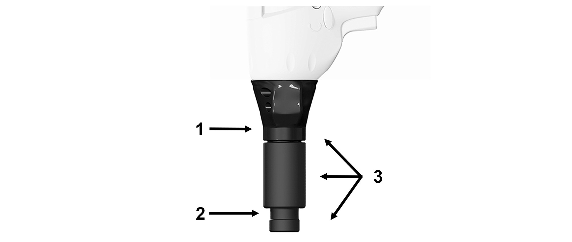 Bild eines d-handle Bedienhandgriffs.