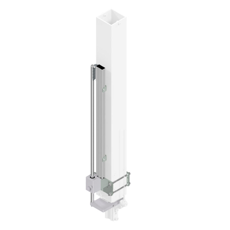 Query with clamping unit vertical axis for handy-lift