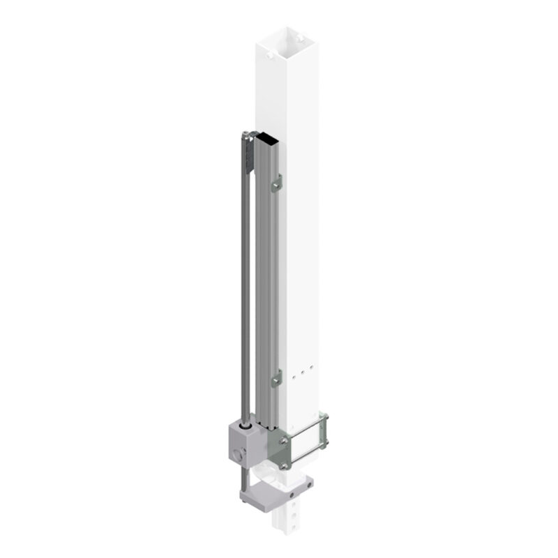 Query with clamping unit vertical axis for handy-lift
