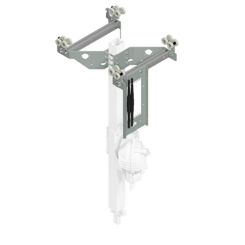 Double track trolley with transfer plate for handy-lift 100 - 500
